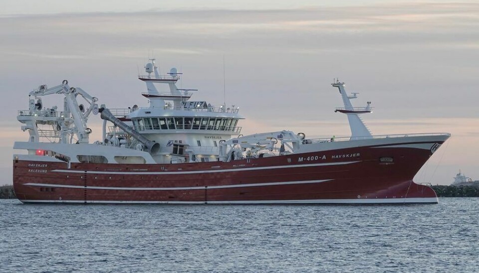 «Havskjer» landet over 350 tonn.