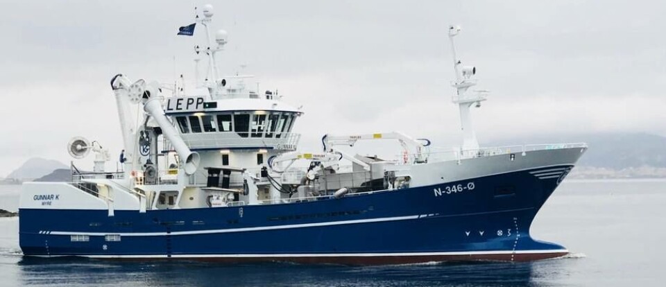 «Gunnar K» fisket vest for Egersund, og leverte 350 tonn nordsjøsild fredag ettermiddag.