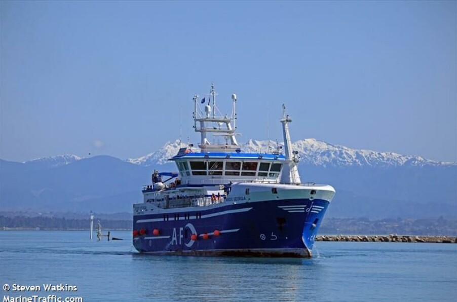 'Argos Georgia' fotografert i Port Nelson, New Zealand. 'Argos Georgia' fotografert i Port Nelson, New Zealand.