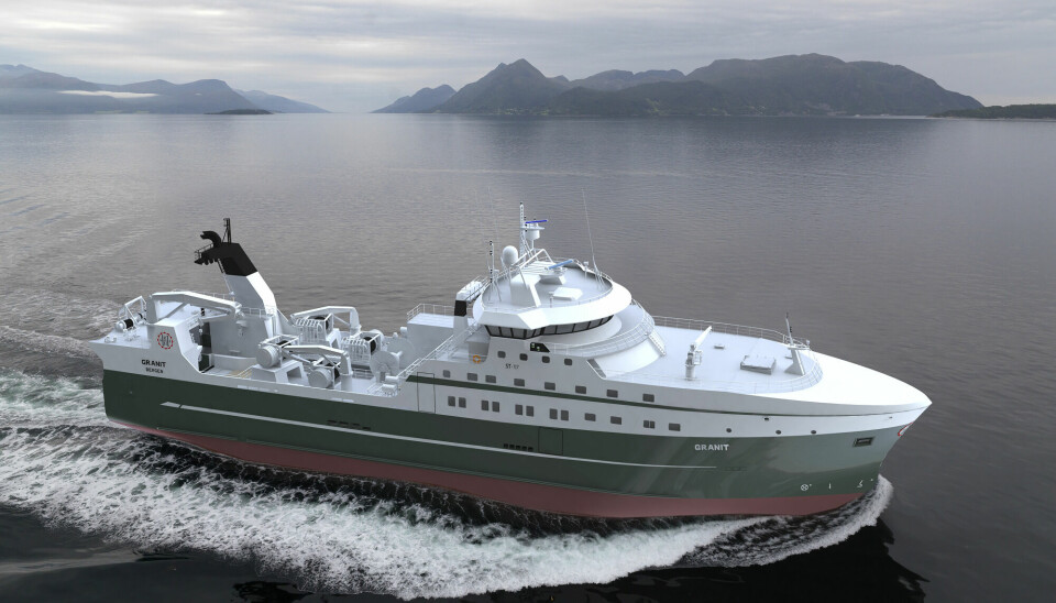 FISKER GODT: «Granit» er Norges største fabrikktråler for hvitfisk og ble bygget ved Tersan Shipyard i Tyrkia i 2017.