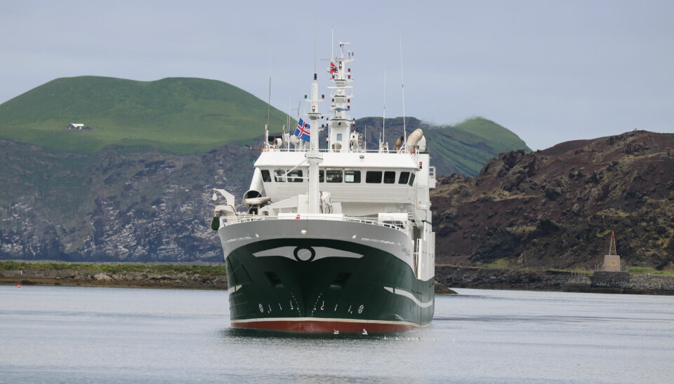 ISLAND: «Gullberg» klar for fiske under islandsk flagg.