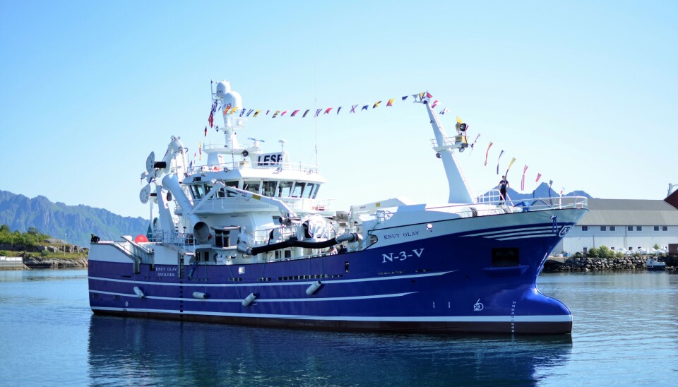 SVOLVÆR: MS «Knut Olav» under dåpen i 2019.