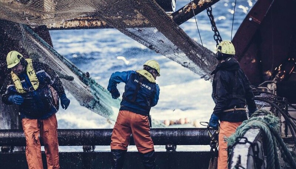 TIL TIDER tøffe og krevende forhold på trålfiske med «Hermes».