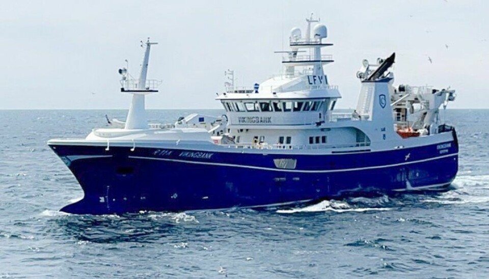 FISKER GODT: 65 meter lange «Vikingbank» var det andre fartøyet Fitjar Mek. Verksted bygget for Cetus AS. Dett skjedde i 2021. Sammen med «Cetus» utgjør hun flåten til Cetus AS.