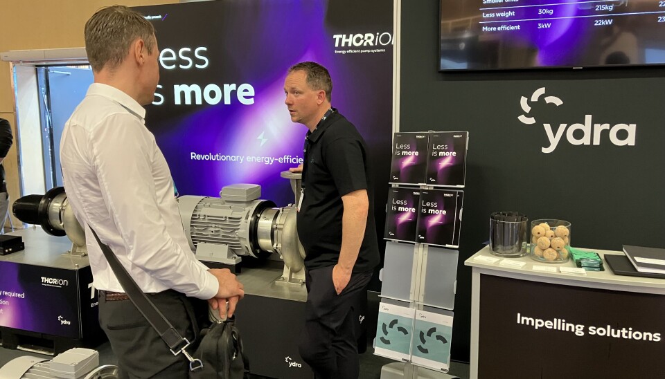 NOR-FISHING: Ydra har stand under årets Nor-Fishing i Trondheim.