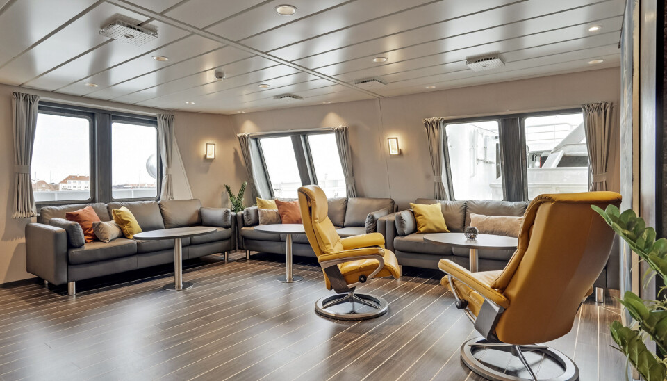 Fra innredningen på «Rav» gjort av Maritime Montering