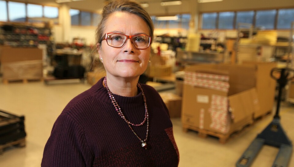 - Det er fint å vite at vi skaper arbeidsplasser, og at det fortsatt er industri her i Hemnes kommune, sier markedssjef og medeier Ragnhild Johansen til Norsk Fiskeoppdrett. NCP AS sysselsetter 22 årsverk, og har en årlig omsetning på 45 millioner kroner. Foto: Rune Kr. Ellingsen - Det er fint å vite at vi skaper arbeidsplasser, og at det fortsatt er industri her i Hemnes kommune, sier markedssjef og medeier Ragnhild Johansen til Norsk Fiskeoppdrett. NCP AS sysselsetter 22 årsverk, og har en årlig omsetning på 45 millioner kroner. Foto: Rune Kr. Ellingsen