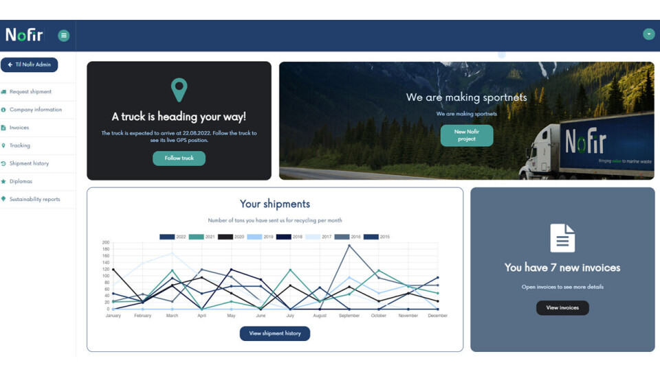 NETTPORTAL: Slik ser portalen ut. NETTPORTAL: Slik ser portalen ut.