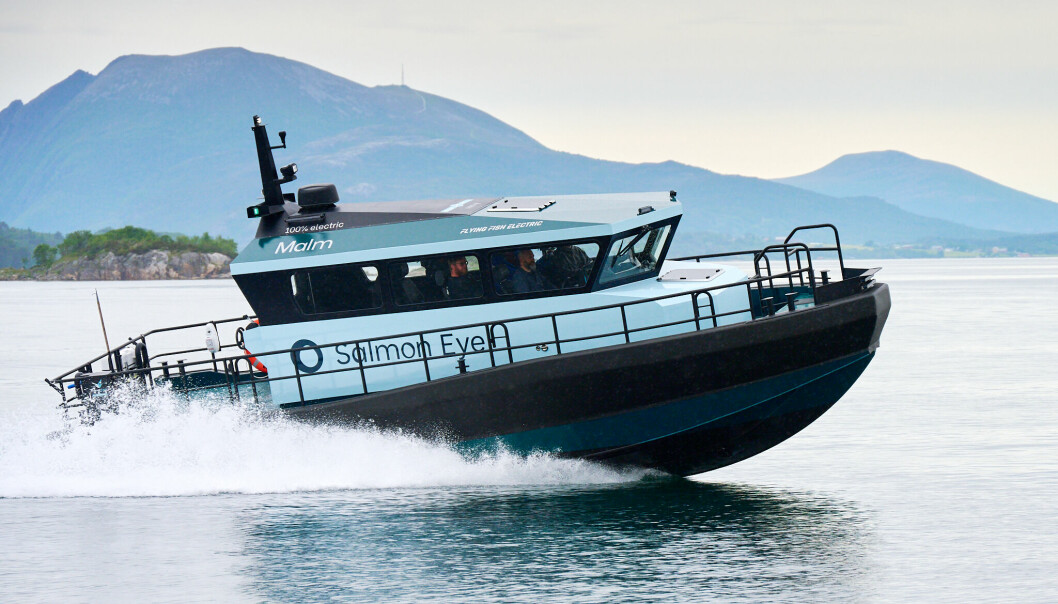 ELEKTRISK: Hukkelberg Boats har levert sine to første hel-elektriske båter til Eide Fjordbruk.