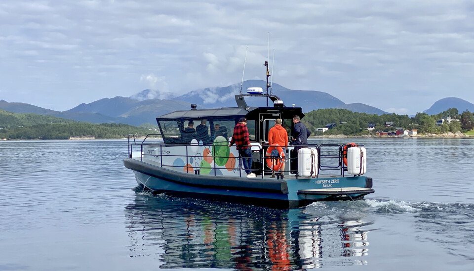 HELELEKTRISK: Båten fra Maritime Partner er helelektrisk.
