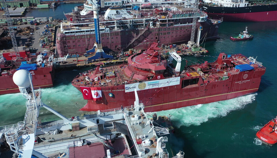 TOPP MODERNE: «Atlantic Enterprise» vil bli et av verdens mest moderne fiskefartøy når hun er klar, sier Mehmet Gazioğlu, General Manager hos Tersan. TOPP MODERNE: «Atlantic Enterprise» vil bli et av verdens mest moderne fiskefartøy når hun er klar, sier Mehmet Gazioğlu, General Manager hos Tersan.