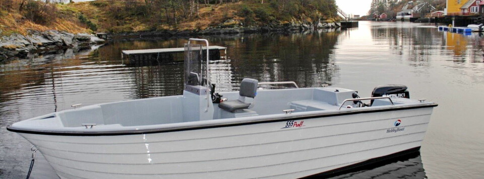 ÅPEN BÅT: En Hobby 555 Proff er en god båt om en skal fiske med åpen båt. Foto Hobby Boats