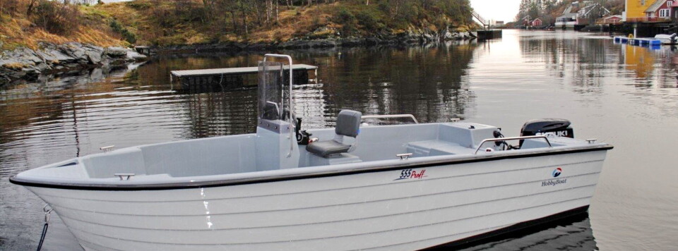 ÅPEN BÅT: En Hobby 555 Proff er en god båt om en skal fiske med åpen båt. Foto Hobby Boats ÅPEN BÅT: En Hobby 555 Proff er en god båt om en skal fiske med åpen båt. Foto Hobby Boats