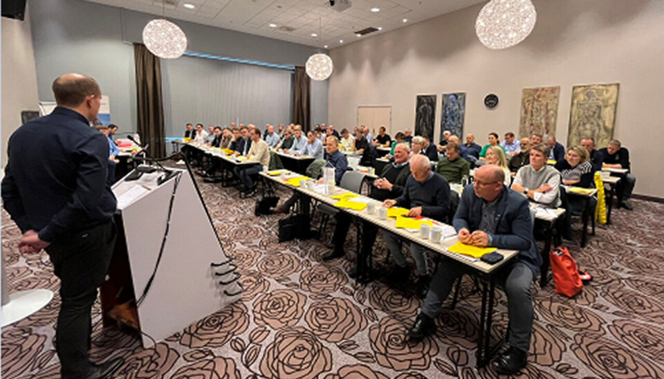 NY MODELL: Fra årsmøtesalen under orienteringen knyttet til organisasjonssaken. NY MODELL: Fra årsmøtesalen under orienteringen knyttet til organisasjonssaken.