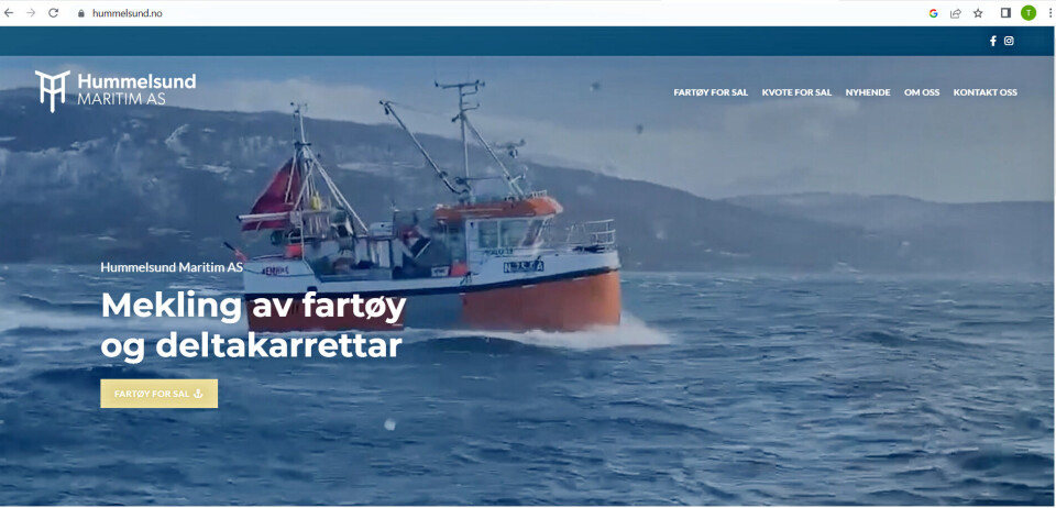 HUMMELSUND MARITIM: Meglere som Hummelsund Maritime gjør mer enn å megle båter. Med stadig flere og mer kompliserte regler er de gode støttespillere for fiskeflåten. HUMMELSUND MARITIM: Meglere som Hummelsund Maritime gjør mer enn å megle båter. Med stadig flere og mer kompliserte regler er de gode støttespillere for fiskeflåten.