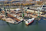 KARSTENSEN SHIPYARD POLEN: 'Sille Marie' er første fartøy ved Karstensens Skibsværft sitt nye polske skrogverft.