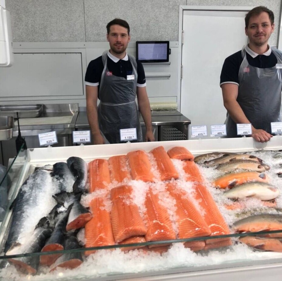 NORSK: Laks fra Norge er selvskrevet i disken hos Egersund Seafood i Kiev. NORSK: Laks fra Norge er selvskrevet i disken hos Egersund Seafood i Kiev.
