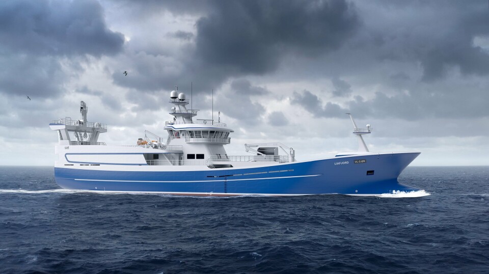 SALT SHIP DESIGN: Liafjell er designet av Salt Ship Design og blir første norske fiskefartøy utstyrt med foiler. SALT SHIP DESIGN: Liafjell er designet av Salt Ship Design og blir første norske fiskefartøy utstyrt med foiler.
