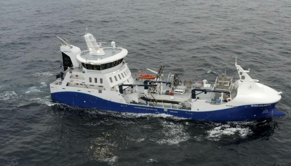 BRØNNBÅT: «Inter Atlantic» er levert fra Zamakona Yards til rederiet Intership.