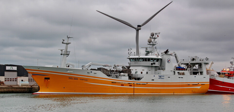Isafold, Hirtshals yard. Dette er 'Isafold' som nå er blitt norske 'Ola Ryggefjord'