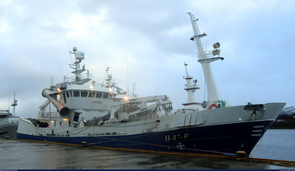 VETERAN: 'Liafjell' har fisket lengst i Angola. VETERAN: 'Liafjell' har fisket lengst i Angola.