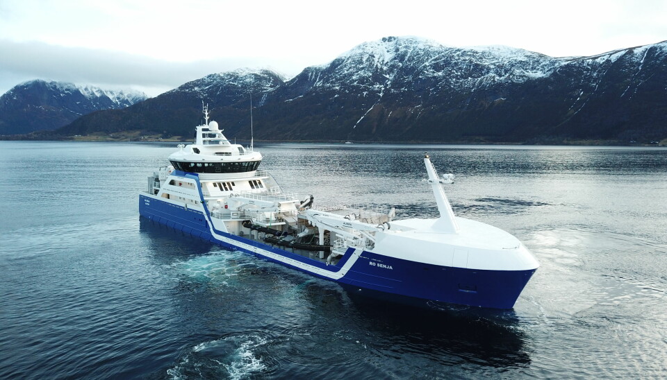 BRØNNBÅT: Ny brønnbåt fra Larsnes Mek Verksted til Rostein AS, som er oppkalt etter Norges nest største øy.