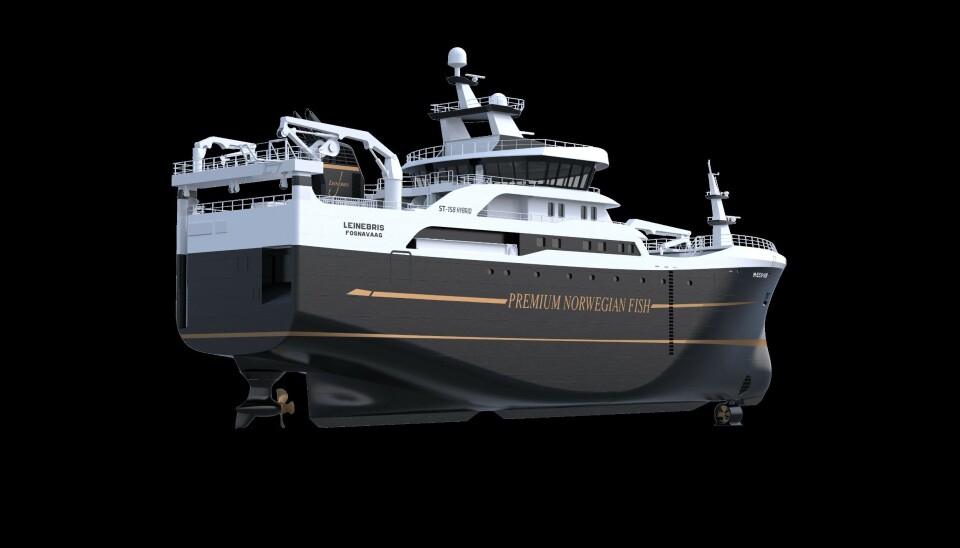 FØRSTE: – Trekkende azimuth thrustere har vært mye brukt i andre skipssegmenter over mange år. «M/S
Leinebris» blir det første fiskefartøyet som installerer en enkel trekkende azimuth thruster for fremdrift
fra Brunvoll, melder selskapet i en pressemelding. FØRSTE: – Trekkende azimuth thrustere har vært mye brukt i andre skipssegmenter over mange år. «M/S
Leinebris» blir det første fiskefartøyet som installerer en enkel trekkende azimuth thruster for fremdrift
fra Brunvoll, melder selskapet i en pressemelding.