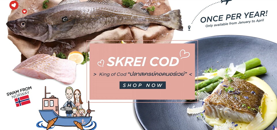 STOR I THAILAND: Importøren Thammachart Seafood driver både nettbutikk og administrerer fiskedisker i eksklusive supermarkeder. De har solgt skrei i flere år. STOR I THAILAND: Importøren Thammachart Seafood driver både nettbutikk og administrerer fiskedisker i eksklusive supermarkeder. De har solgt skrei i flere år.