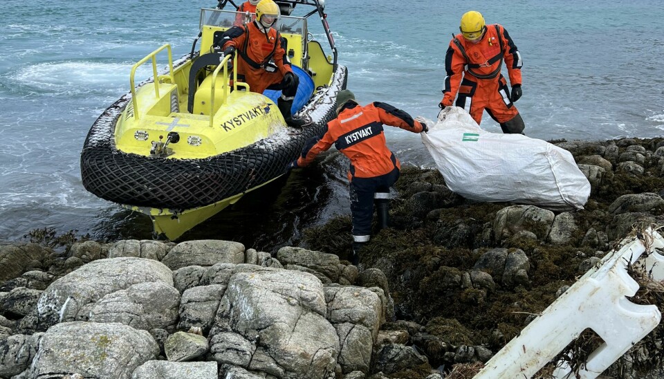 KREVENDE: To kubikk avfall ble ryddet og fjernet fra strendene på øya.