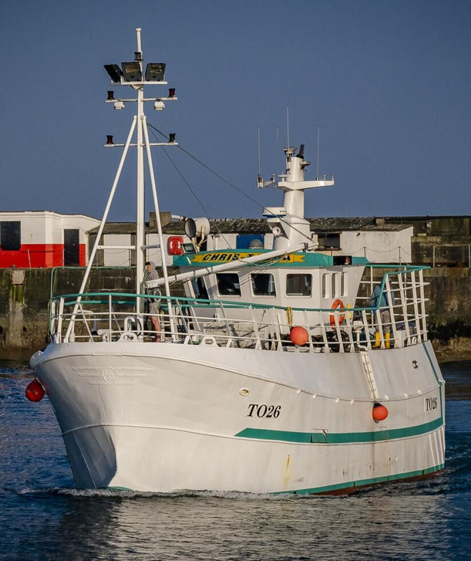 SKOTSK TEINEBÅT: 'Chris Tacha' er utrustet for å fiske kongsnegler. SKOTSK TEINEBÅT: 'Chris Tacha' er utrustet for å fiske kongsnegler.