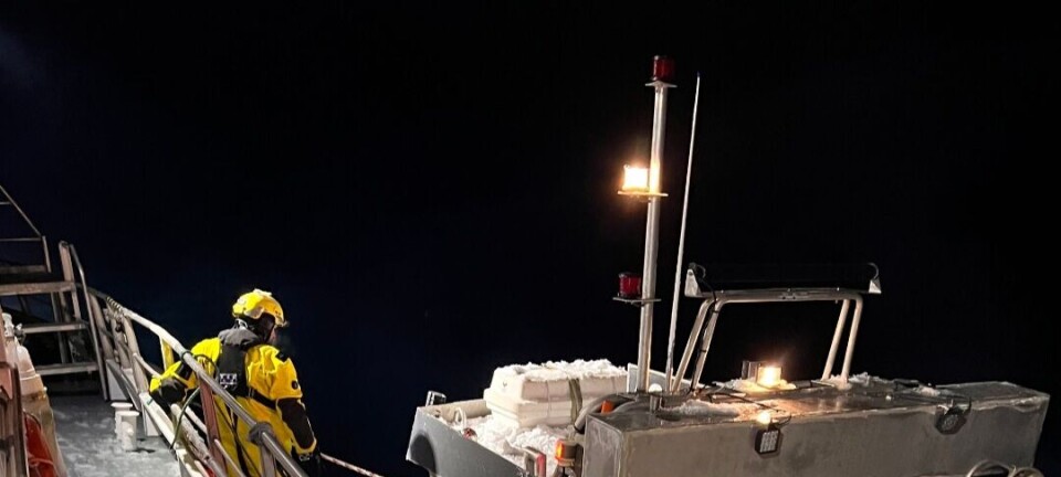 Bistod sjark som tok inn vann