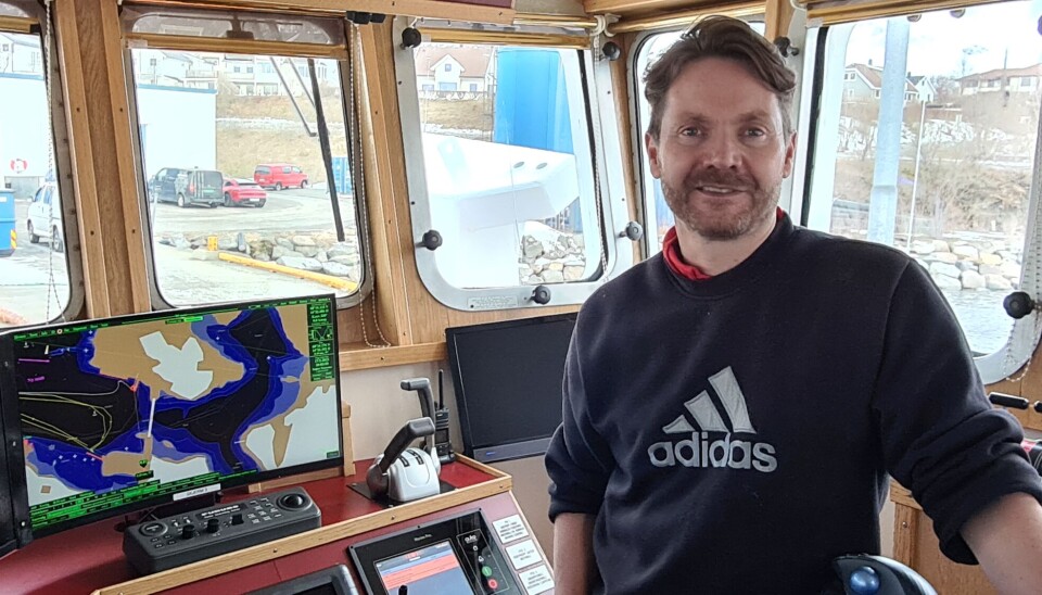 Skipper Ronny Jacobsen på Andopsværing. Skipper Ronny Jacobsen på Andopsværing.