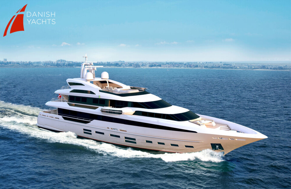 Dette er en yacht tegnet av Danish Yachts A/S, et selskap Karstensen Skibsværft tok over i 2015.