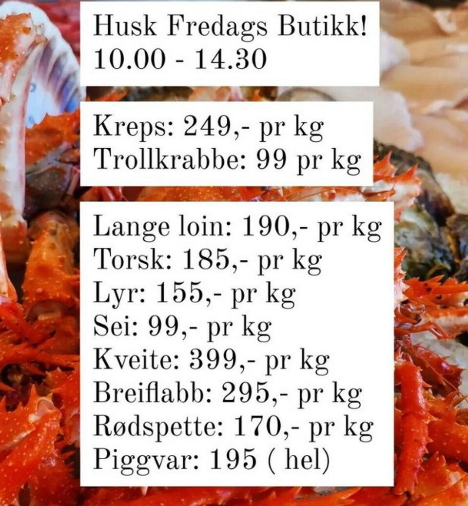 SELGER DET MESTE: Knipseren AS har funnet et marked for det de fisker. Noe selges gjennom butikk, noe til restauranter. Prisene i butikken er gjennomgående rimelige. SELGER DET MESTE: Knipseren AS har funnet et marked for det de fisker. Noe selges gjennom butikk, noe til restauranter. Prisene i butikken er gjennomgående rimelige.