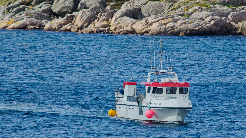 HAVTEINER: Trefjarsjarken 'Krepsen' brukes til både krepsefiske og fiske med havteiner. HAVTEINER: Trefjarsjarken 'Krepsen' brukes til både krepsefiske og fiske med havteiner.