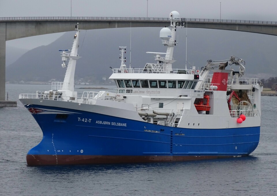 'Asbjørn Selsbane' har på det meste fisket cirka 600 tonn rødåte på en sesong.