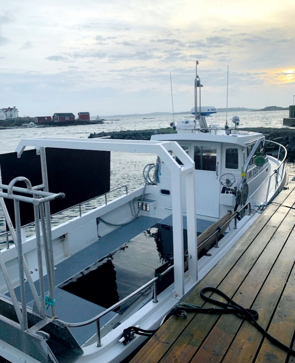 PLASS TIL STØRJER: Det er god dekksplass på 'Sending'.