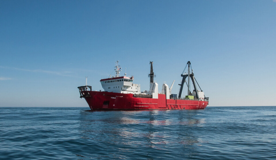 SPESIALSKIP: M/S 'vina' er spesialutrustet for blant annet å kunne finne og kartlegge skipsvrak.
