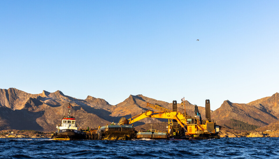 GRAVER SAND: «Wasa Dredging» utdypet i fjor Småskallan og Molldøra på oppdrag for Kystverket. Nå står Raftsundet for tur. GRAVER SAND: «Wasa Dredging» utdypet i fjor Småskallan og Molldøra på oppdrag for Kystverket. Nå står Raftsundet for tur.