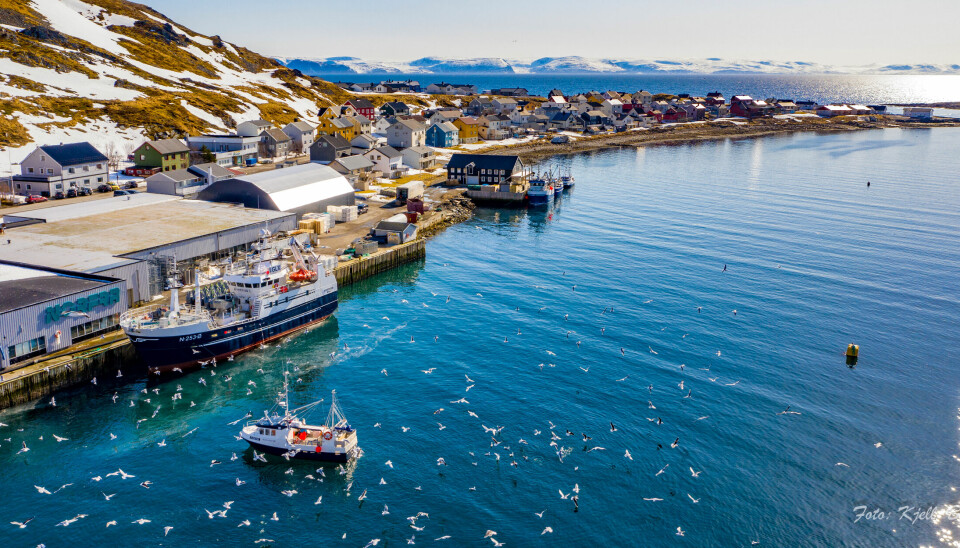 FÅR TILSKUDD: Den kommunale fiskerihavna i Nordvågen i Nordkapp kommune er et av prosjektene som får tilskudd.