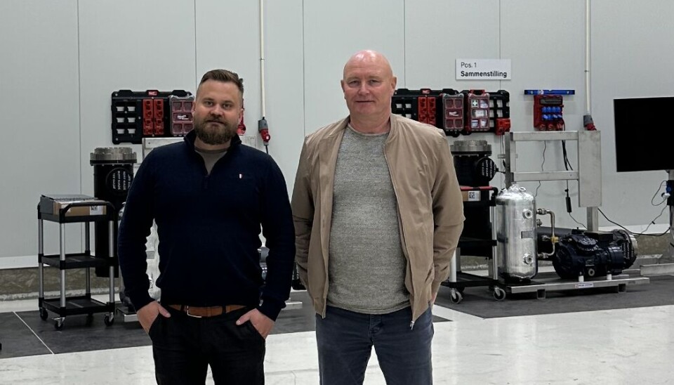SATSER: F.v. Mathias Ingebrigtsen fra Proff Kulde og Jostein Paulsen fra Paulsen Sveiseservice.