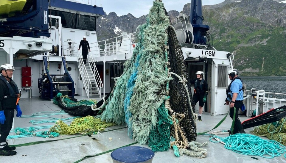 SOKNET REDSKAP: Sjøtjenesten soknet mye tapte redskaper på strekningen mellom Sørøysundet og Tromsø. SOKNET REDSKAP: Sjøtjenesten soknet mye tapte redskaper på strekningen mellom Sørøysundet og Tromsø.