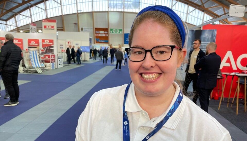 MESSE: Prosjektleder Tine von Løwensprung er svært fornøyd med årets Bluefish-messe i Ålesund.