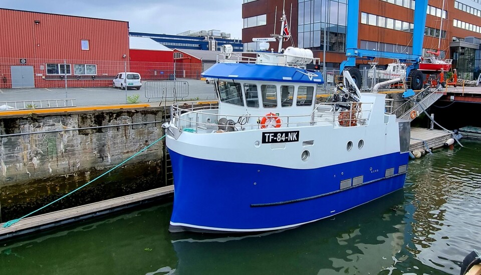 FØRSTE UT: «Moddy» er Mundal Båt sin første hybride båt. Det har bydd på mange spennende utfordringer underveis, som etter alt å tyde har resultert i et stødig og godt fiskefartøy.