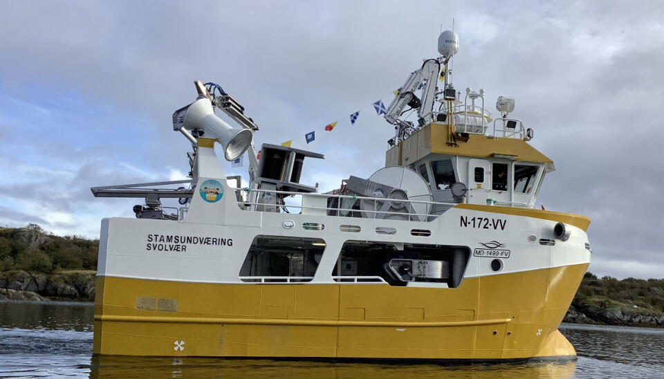LEKRE LINJER: Splitter nye «Stamsundværing» er ikke bare en praktisk og hensynsmessig fiskebåt, men også en vakker skapning.
