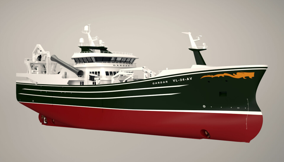 NYBYGG: Nye «Gardar» for Halstensen i Austevoll blir designet og bygget hos Karstensens Skipsverft. Utstyrt med 3 x RSW 1100 anlegg fra
PTG Frionordica.
