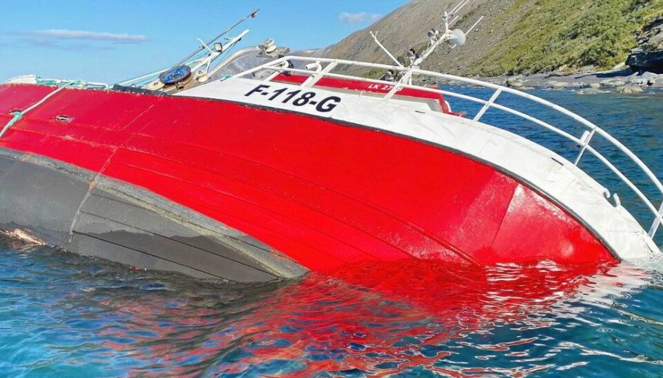 ULYKKE: Ulykke med fiskebåten Otterøy i Langfjorden, Finnmark.