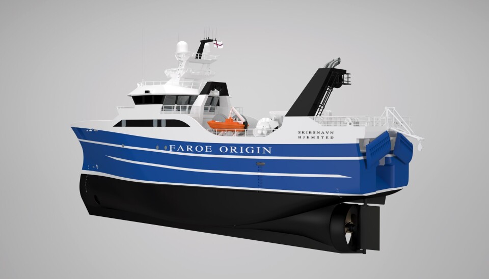 Illustrasjon av Faroe Origin sine nye fartøy.