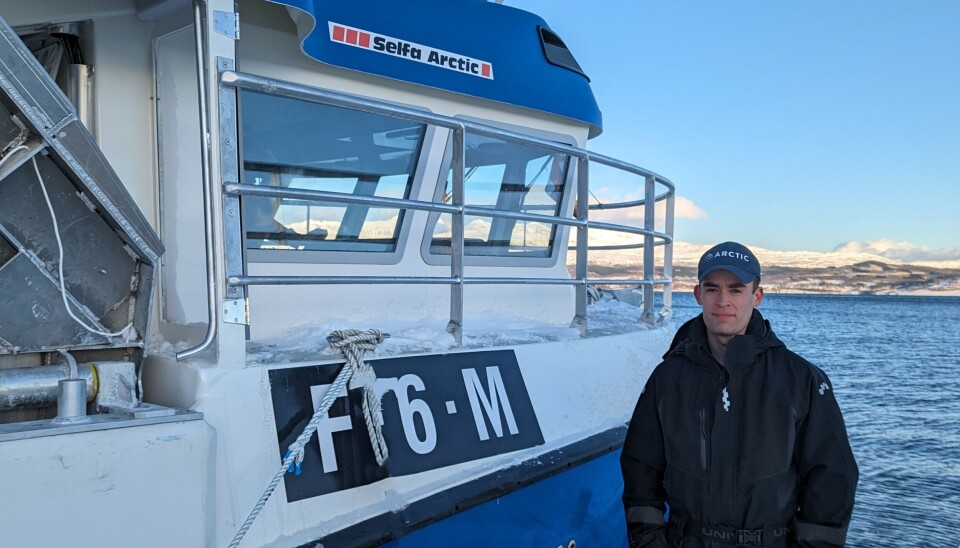 NY SELFA-SJARK: Fisker Andre Fersnes med sitt første nybygg, en Selfa MAX 1099.