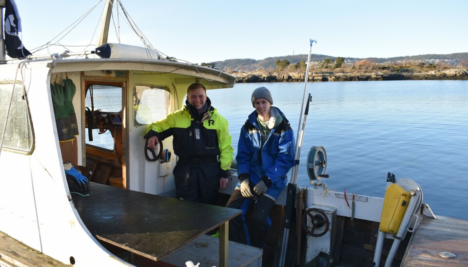 Tim Arne og kompisen hører til gruppen av ungdom som satser på fiske som fremtidig yrke.